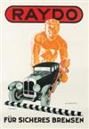 VARIOUS DESIGNERS. [AUTOMOBILE AND TRAVEL.] Group of 5 Posters. Sizes vary.